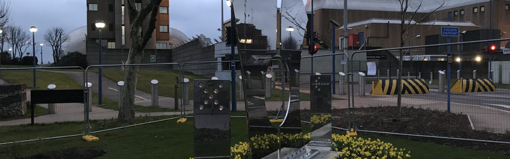 London thames barrier memorial feature mirror polish